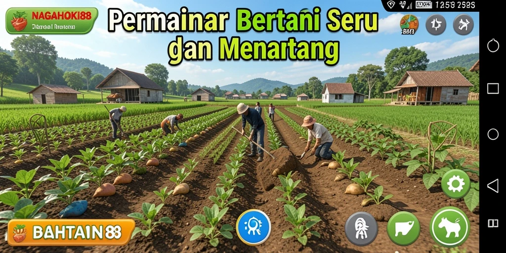 Antarmuka pengguna NAGAHOKI88 yang menawan untuk bertani.