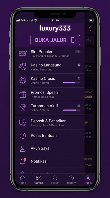 Tampilan link alternatif luxury333